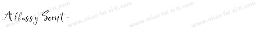 Abbassy Script字体转换